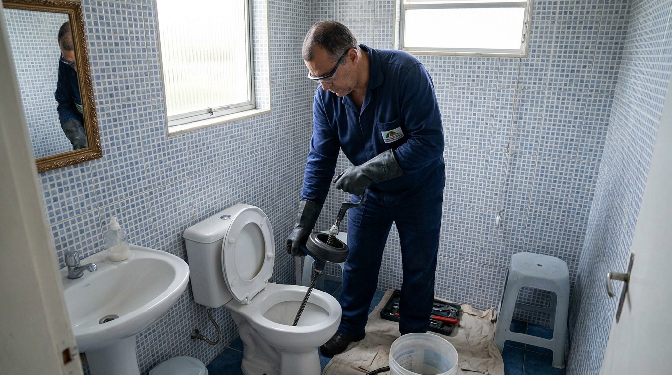 Desentupimento de vaso profissional em São Luís‑MA
